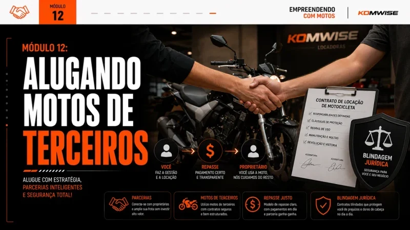 Capa 12 — Alugando motos de terceiros