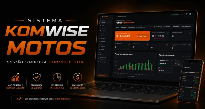 Capa 14 — Conteúdo especial: Sistema Komwise Motos